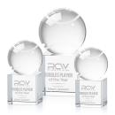 Tennis Ball Globe on Granby Base Crystal Award