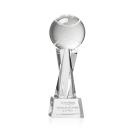 Tennis Ball Clear on Grafton Base Globe Crystal Award