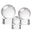 Tennis Ball Globe on Paragon Base Crystal Award