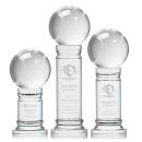 Baseball Globe on Colverstone Base Crystal Award