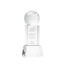 Basketball Clear on Belcroft Base Globe Crystal Award