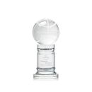 Basketball Globe on Colverstone Base Crystal Award