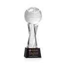 Basketball Black on Grafton Base Globe Crystal Award