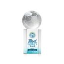 Soccer Ball Full Color Globe on Dakota Crystal Award