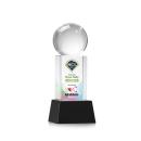 Baseball Full Color Black on Belcroft Globe Crystal Award