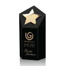 Dorchester Black/Gold Star Crystal Award