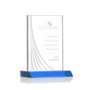 Leighton Liquid&trade; Sky Blue  Rectangle Crystal Award