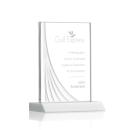 Leighton Liquid&trade; White  Rectangle Crystal Award