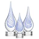 Kentwood Clear on Paragon Base Tear Drop Glass Award