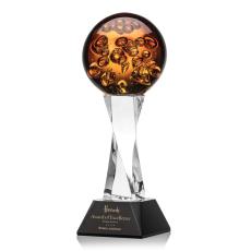 Employee Gifts - Avery Black on Langport Base Globe Glass Award