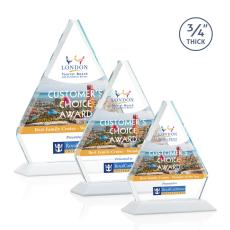 Employee Gifts - Fyreside Full Color White Diamond Crystal Award