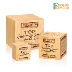 Employee Gifts - Kenilworth Cube Square / Cube Wood Award