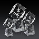 Burrill 3D Square / Cube on Celestina Base Crystal Award