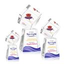 Burrill Full Color Square / Cube on Celestina Base Crystal Award