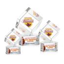 Burrill Full Color Clear on Paragon Base Square / Cube Crystal Award