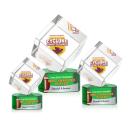 Burrill Full Color Green on Paragon Base Square / Cube Crystal Award