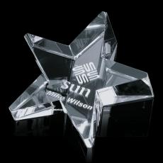 Employee Gifts - Slanted Star Paperweight