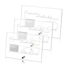 Cantebury Horizontal Rectangle Crystal Award - Crystal Awards