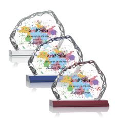Employee Gifts - Aspen Iceberg Full Color Crystal on Base Award
