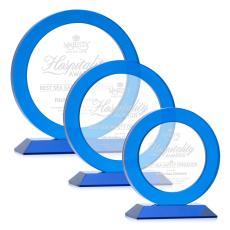 Employee Gifts - London Blue Circle Crystal Award