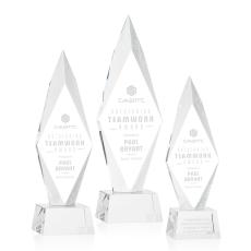 Employee Gifts - Manilow Clear on Robson Base Diamond Crystal Award