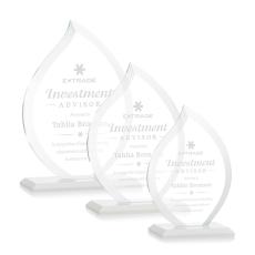 Employee Gifts - Nestor White Flame Crystal Award