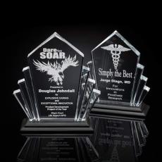 Flash/Black      Peaks Acrylic Award - Acrylic Awards