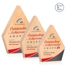 Employee Gifts - Leeds Full Color Diamond Wood Award