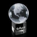 Globe On Cube Globe Crystal Award
