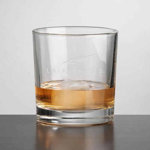 Corporate Gifts - Barware - On the Rocks Glasses - Whitlock On-the-Rocks - Deep Etch