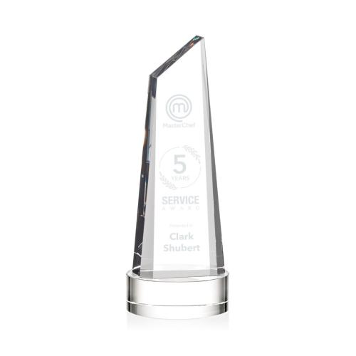 Awards and Trophies - Akron Clear on Base Peaks Crystal Award