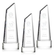 Akron Clear on Base Peaks Crystal Award - Awards and Trophies