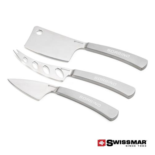 Promotional Productions - Housewares - Cheese Knives - Swissmar® Barcelona 3 Pc Cheese Knife Set
