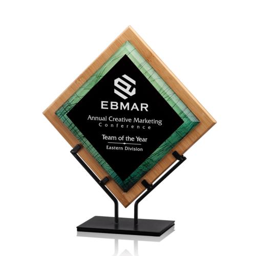 Awards and Trophies - Lancaster Green Diamond Wood Award