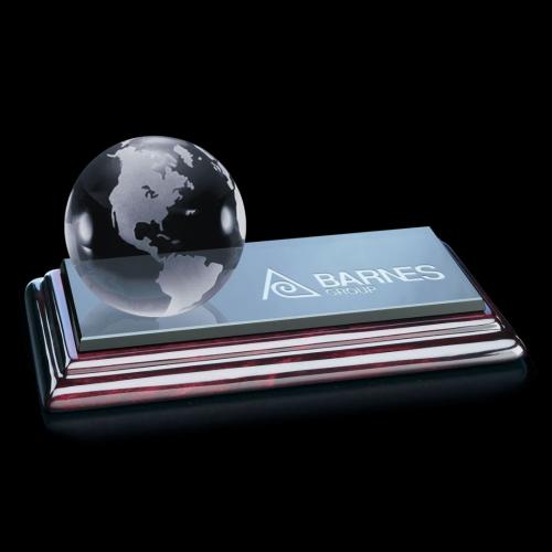 Corporate Gifts - Desk Accessories - Paperweights - Globe on Sommerville Base
