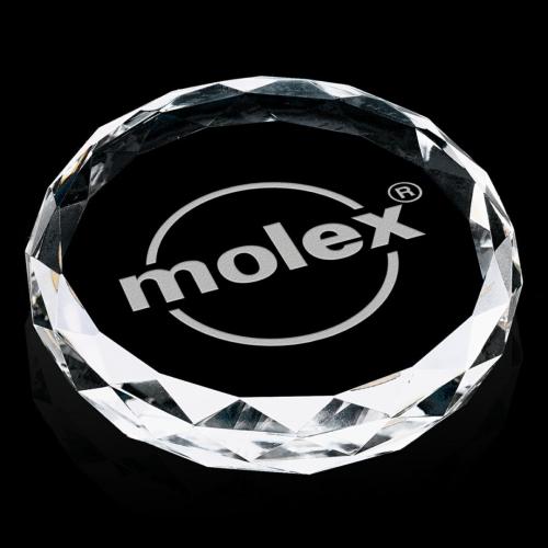 Corporate Gifts - Desk Accessories - Paperweights - Round Paperweight