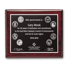 Employee Gifts - Photocast Plaque - Rosewood     