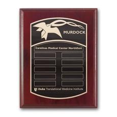 Employee Gifts - Etch/Antiqued Plaq - Mahogany