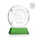 Gibralter Green on Newhaven Circle Crystal Award