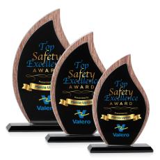 Employee Gifts - Scollard Full Color Flame Wood Award