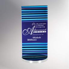 Sapphire Lamina Rectangle Glass Award - Art Glass Awards