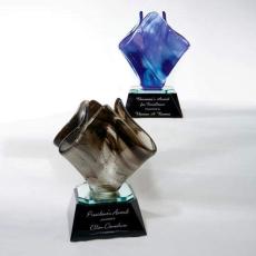 Employee Gifts - Bloom Flame Glass Award
