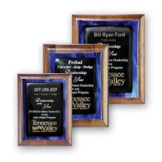 Employee Gifts - Metallic Fusion Rectangle Glass Award