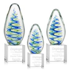 Employee Gifts - Jezebel Tear Drop on Granby Base Glass Award