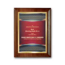 Employee Gifts - SpectraPrint Plaque - Rolled Edge Gold