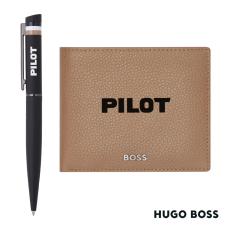 Employee Gifts - Hugo Boss Ballpoint Pen & Money Holder Set