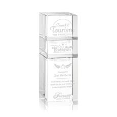 Employee Gifts - Tofino Stacker Clear Rectangle Crystal Award