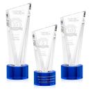 Plymouth Blue on Marvel Base Peaks Crystal Award