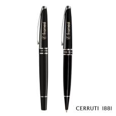 Employee Gifts - Cerruti 1881 Silver Clip Ballpoint Pen & Rollerball Pen Gift Set