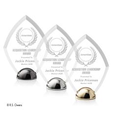 Employee Gifts - Diamond Hemisphere Laser Engraved Diamond Acrylic Award